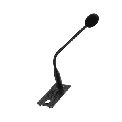 AXIS TC6901 flexible gooseneck microphone accessory with snap-fit foam windscreen attached for the C6110 network paging console.