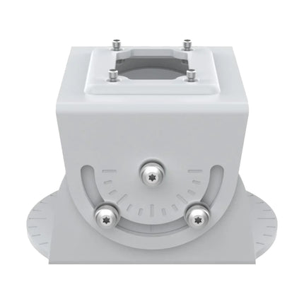 Close-up of AXIS TQ1501-E marine-grade aluminium mount engineered for high-vibration traffic signal and crane installations.