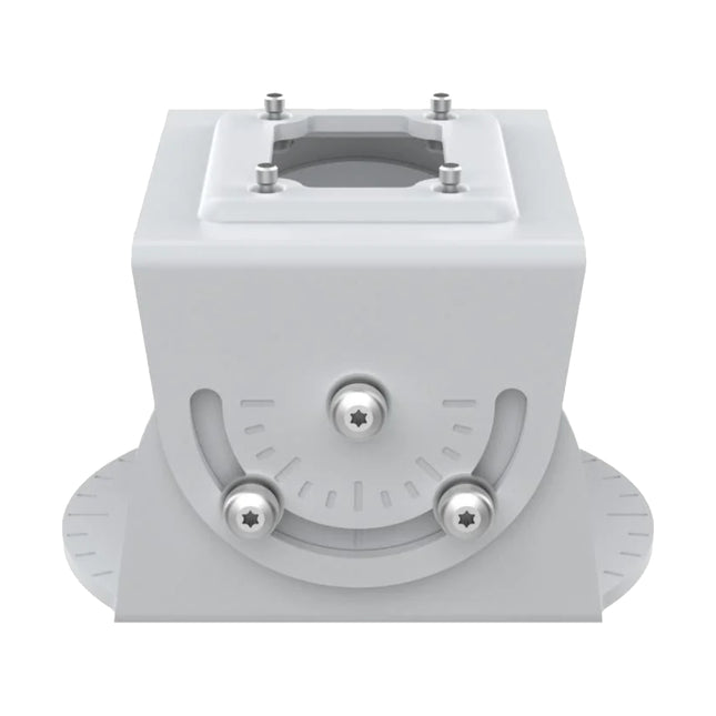 Close-up of AXIS TQ1501-E marine-grade aluminium mount engineered for high-vibration traffic signal and crane installations.