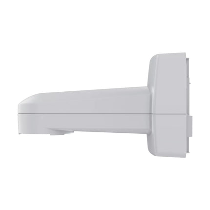 AXIS TQ5001-E mount configured for pole installation with stainless steel mounting straps and heavy-duty fixing hardware.