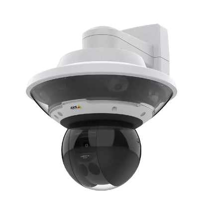 Close-up of the reversible bracket on the AXIS TQ5001-E mount configured for secure pole installations.