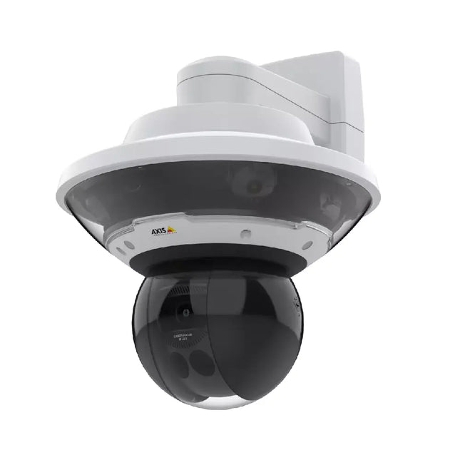 Close-up of the reversible bracket on the AXIS TQ5001-E mount configured for secure pole installations.