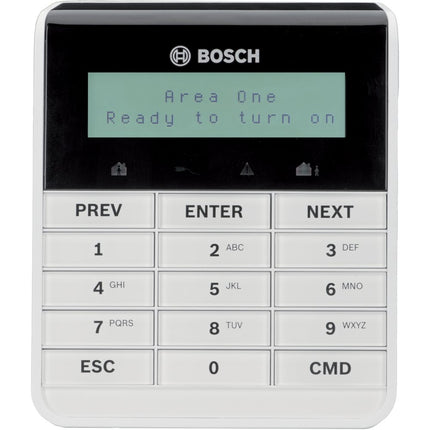 Bosch G - series Hardwired Keypad Black/white Alphanum LCD With Backlit Plastic Wall Mount SDI2 300g 12VDC - CCTV Guru