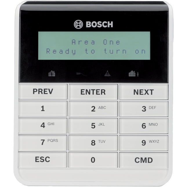 Bosch G - series Hardwired Keypad Black/white Alphanum LCD With Backlit Plastic Wall Mount SDI2 300g 12VDC - CCTV Guru