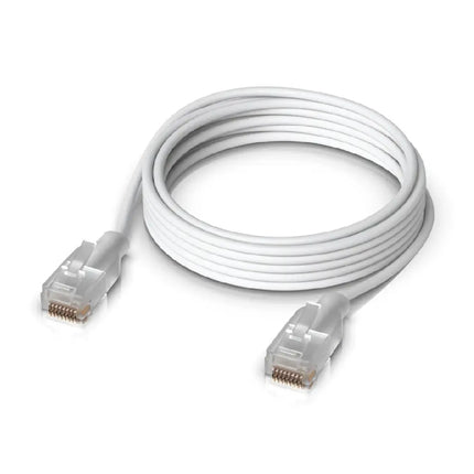 Ubiquiti UACC-Cable-Patch-EL nano-thin patch cable featuring translucent RJ45 connectors for Etherlighting.