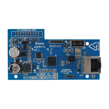 Bosch Plug - in IP Ethernet Communication Module Blue PCB Enclosure Mount Built in Ethernet Suits Solution 6000/ 144 Supports Conettix & CSV - IP Reporting Formats - CCTV Guru