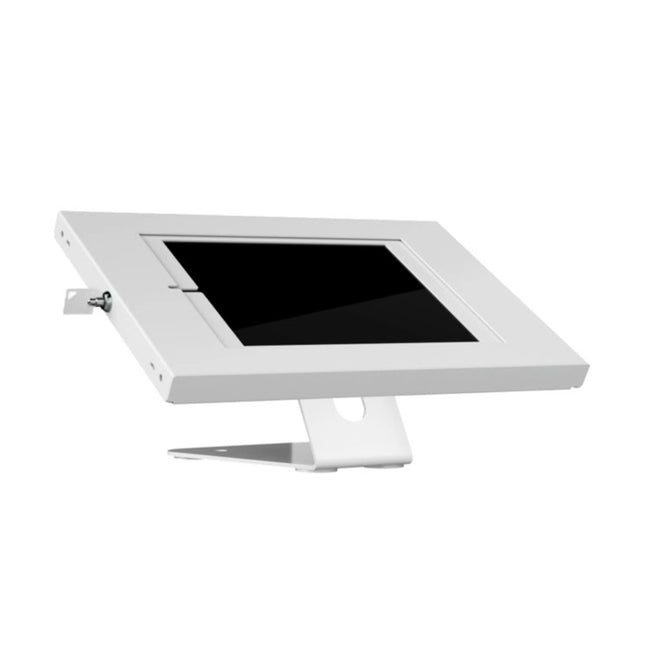 Brateck PAD34-02 white anti-theft wall mounted and countertop tablet holder for 9.7 to 11 inch iPads in Australia.