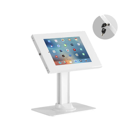 Brateck PAD34-03 white anti-theft countertop tablet kiosk stand for 9.7 to 11 inch screens in Australia.