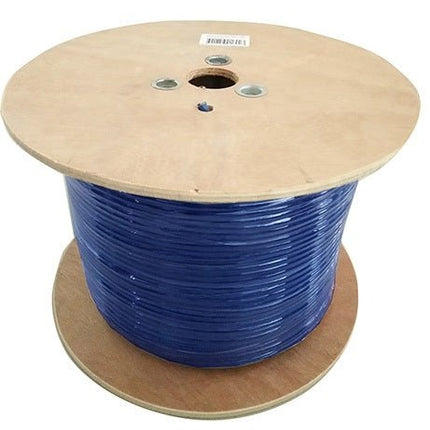 8Ware 350m CAT6 Cable Roll Blue Bare Solid Copper Twisted Core PVC Jacket >305m - CCTV Guru