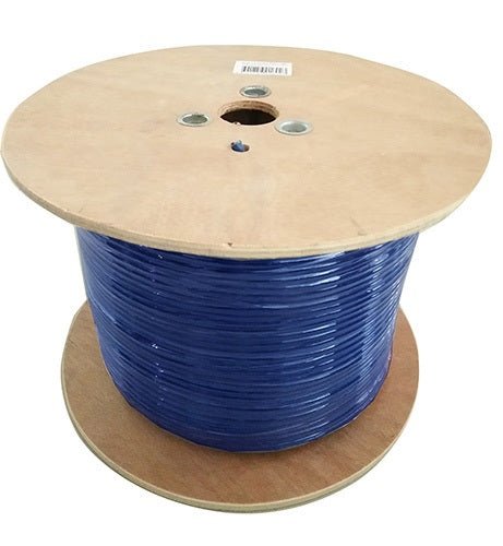 8Ware 350m CAT6A Ethernet LAN Cable Roll Blue Bare Copper Twisted Core PVC Jacket >305m - CCTV Guru