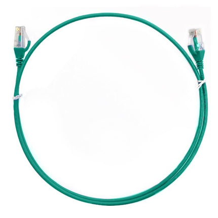8ware CAT6 Ultra Thin Slim Cable 0.25m / 25cm - Green Color Premium RJ45 Ethernet Network LAN UTP Patch Cord 26AWG for Data Only, not PoE - CCTV Guru