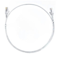 8Ware 10m White Ultra-Thin Cat6 Slim Ethernet Patch Cable 10 Meters