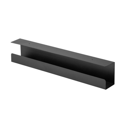 Brateck Under - Desk Cable Tray Organizer - Black Dimensions:600x114x76mm - Black - CCTV Guru