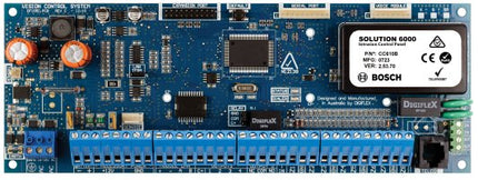 Bosch Solution 6000 Hardwired Alarm Panel/ Access Control Panel 16x Zone Expand Up to 144 Zone 5x Output Expand Up to 37 Zone 8 Areas 256 Users 16 Doors 16 Keypad 144 Wireless 1000 Events PCB Enclosure Mount Built in Dialler 16 - 18VAC - CCTV Guru