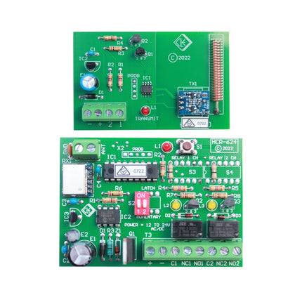 Circuit Level PTP-TX/RX 2-channel wireless link transmitter and receiver kit for alarm panels"