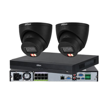 Dahua 2 × 6MP 3K Full-Colour Smart Dual-Light Turret CCTV Kit — 4CH, 8CH or AcuPick AI NVR