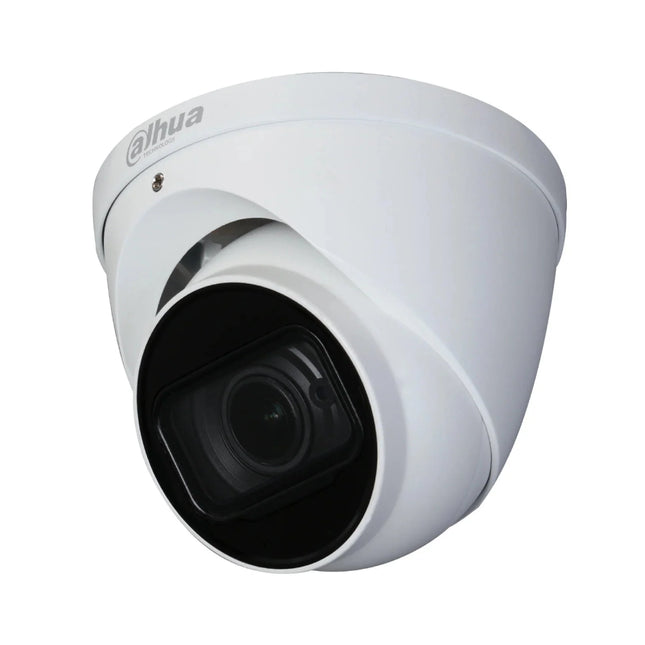 Dahua 5MP Starlight Pro HDCVI eyeball turret security camera (model DH-HAC-HDW2501TP-Z-A-DP-27135-S2) featuring a motorised zoom lens and white metal casing.