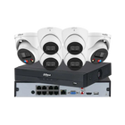 Dahua 6 x 8MP Turret Security Camera Kit: 4 IR & 2 x Full Colour TiOC + 8CH AI NVR - White