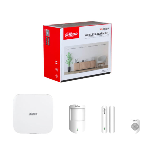 Dahua ARC3800H wireless alarm kit white with WiFi and 4G LTE backup, PIR sensor and door contact