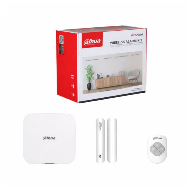 Dahua ARC3800H wireless alarm kit white with WiFi and 4G LTE backup, PIR sensor and door contact
