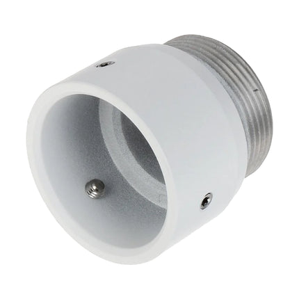 Close-up view of precision threaded connection bayonet interface and locking screws on Dahua PFA110.