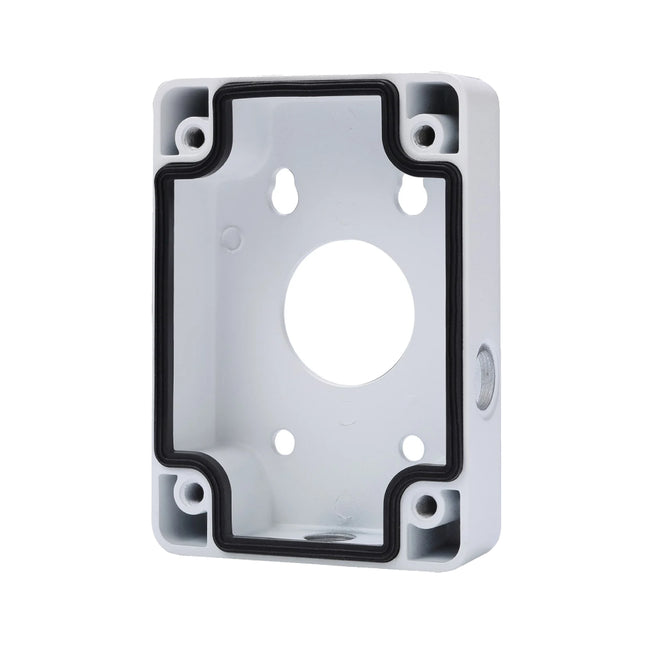 Dahua DH-AC-PFA120 waterproof white aluminum junction box for PTZ dome security cameras.
