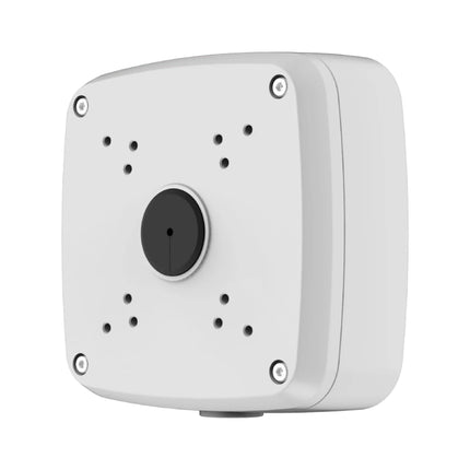 Dahua DH-AC-PFA121 waterproof white aluminum junction box for CCTV security camera mounting.