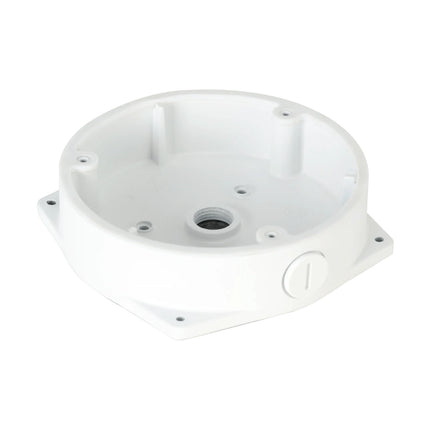Dahua DH-AC-PFA132-E white aluminum wall mount bracket for bullet and eyeball security cameras.