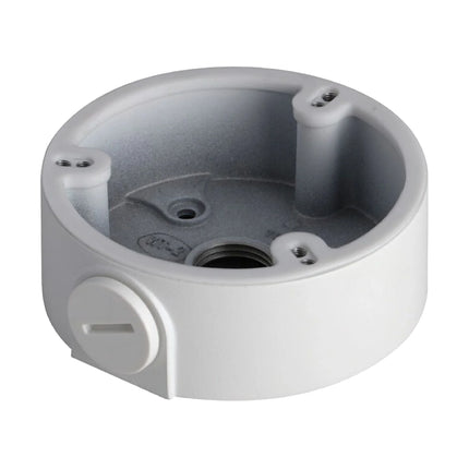 Dahua DH-AC-PFA135 waterproof white aluminum junction box for CCTV security camera mounting.