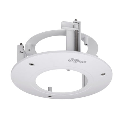 Dahua DH-AC-PFB200C white in-ceiling flush mount bracket for dome security cameras.