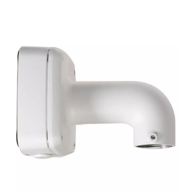 Close-up view of integrated weather-proof IP66 junction box chamber and rubber gasket seal on Dahua PFB302S.