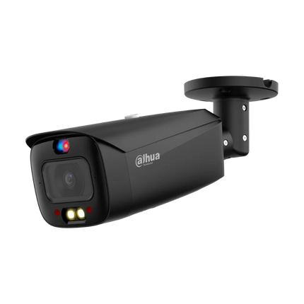 Dahua DH-IPC-HFW3849T1-ZAS-PV-ANZ-S2-BLK 8MP 4K TiOC 3.0 motorised vari-focal WizSense bullet camera in black with 5x optical zoom EIS stabilisation and IP67 rating