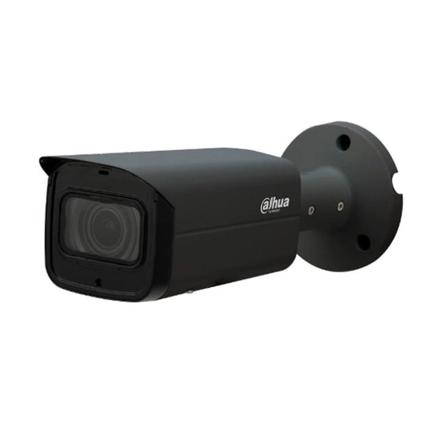 Dahua DH-IPC-HFW3866T-ZAS-AUS-27135-B 8MP 4K WizSense Starlight Varifocal Bullet Camera in Black Front View