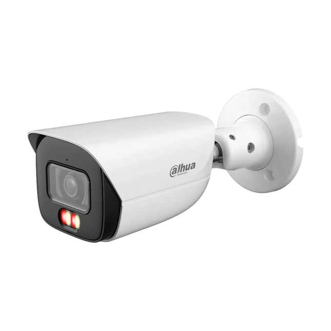 Dahua 2 x 8MP Smart Dual-Light bullet CCTV kit in white with 4/8-channel PoE AI NVR