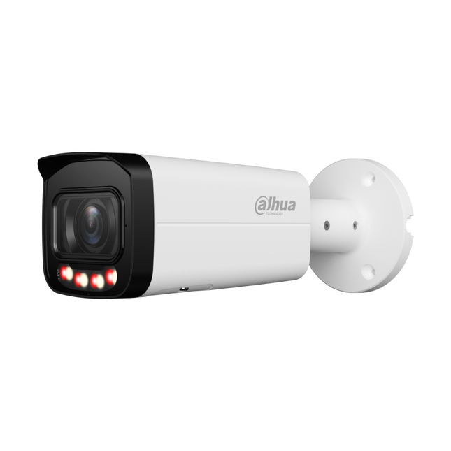 DH-IPC-HFW3867T-ZAS-IL-ANZ 8MP 4K Smart Dual Light motorised vari-focal AcuPick bullet camera in white with 2.7 to 13.5mm zoom F1.4 lens 60m IR and 60m warm light for Australian outdoor CCTV