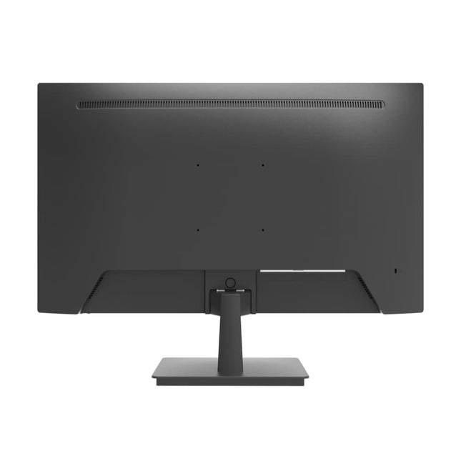 Dahua DH-LM27-L200N rear panel — HDMI 1.4 + VGA inputs, 12VDC power, VESA 100×100 mount pattern