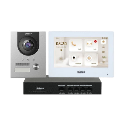Dahua DHI-KTP01L-S IP video intercom kit with 7 inch monitor and villa door station