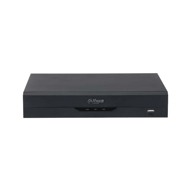 Dahua DHI-NVR4108HS-8P-AI/ANZ 8-channel WizSense AI NVR front view showing status LEDs and USB port
