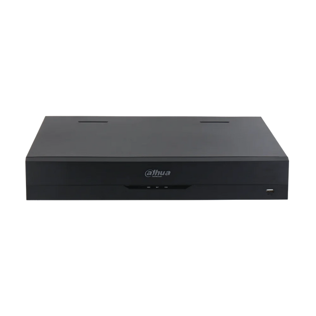Dahua DHI-NVR5432-AI/ANZ-S2 front view with status LEDs and USB port
