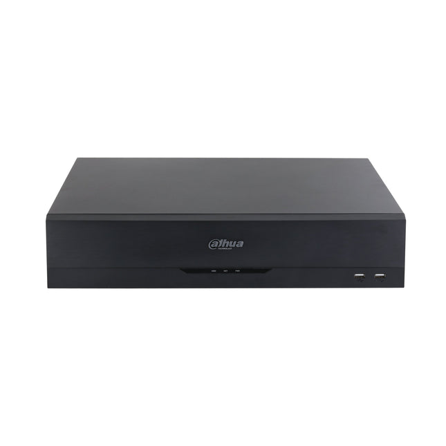 Dahua DHI-NVR5864-AI/ANZ 64-channel WizSense AcuPick AI NVR 2U front view with eight HDD bay doors and status LEDs
