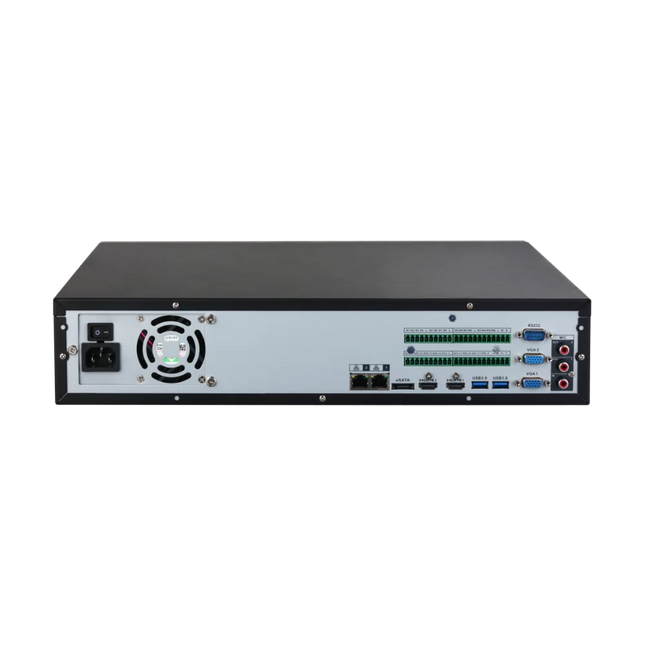 Dahua DHI-NVR5864-AI/ANZ-S2 rear panel connections and network ports