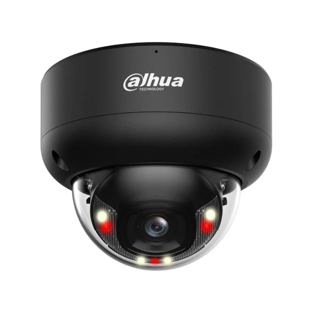Dahua 6MP Smart Dual-Light IK10 vandal dome camera ceiling-mounted in a foyer, part of a 2-camera CCTV kit
