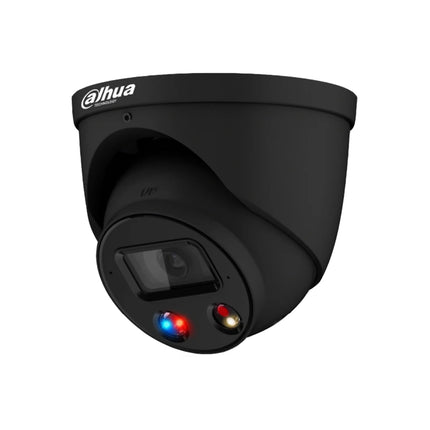 Dahua HDW3649H-AS-PV-ANZ-S2 3649 series 6 MP TiOC 3 AcuPick turret side profile showing built-in speaker, microphone and 2.8mm fixed lens for full-colour starlight night vision
