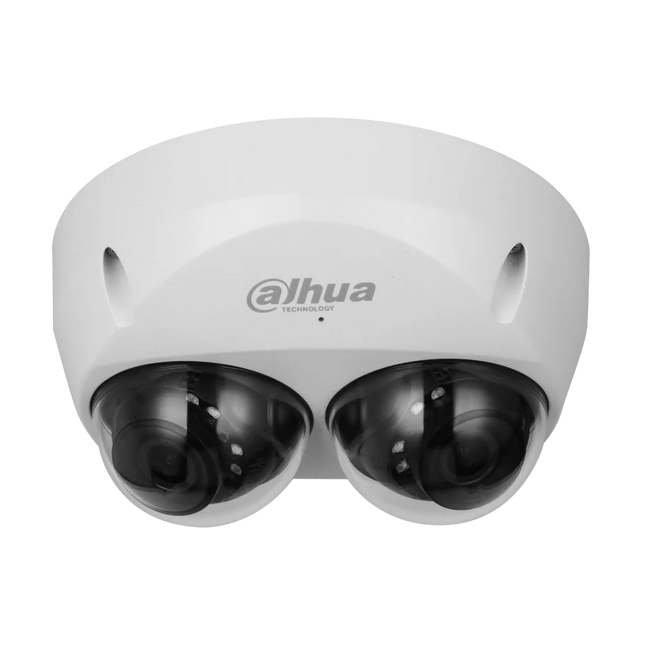 Side view of Dahua IPC-HDBW5441F-AS-E2 dual 4MP WizMind multi-directional network camera.