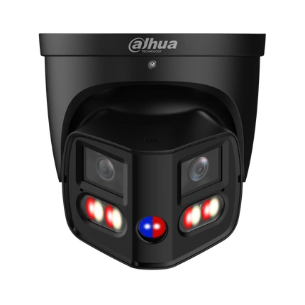 Black Dahua IPC-PDW3859-A180-AS-PV-ANZ-S2 8MP 180-degree TiOC Duo panoramic eyeball IP camera.