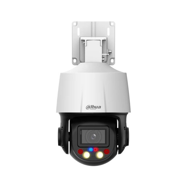 Dahua DH-SD3E405DB-GNY-A-PV1 4 MP 5× TiOC WizSense mini pan-tilt camera — front view showing motorised dome housing