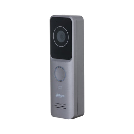 Front view of the Dahua Wi-Fi villa door station highlighting the mechanical call button and built-in IC card reader icon