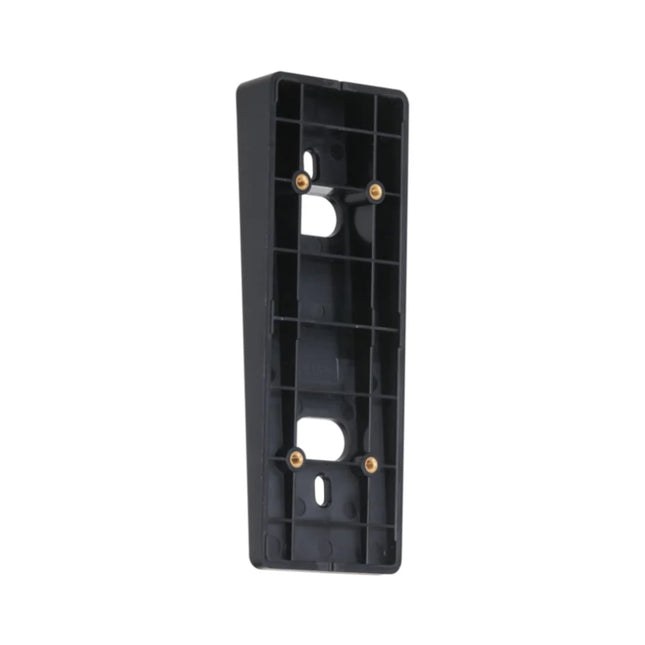 Front profile of the Dahua VTM23A vertically inclined mounting bracket molded from sleek matte black PC and ABS plastic material.
