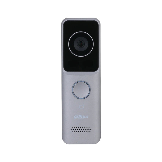 Close up of the Dahua 2MP HD CMOS intercom camera lens showing the auto IR illumination sensor for clear night vision