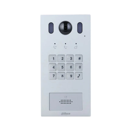 Dahua VTO3222E-P 2-wire IP villa door station with an elegant silver aluminum finish front panel